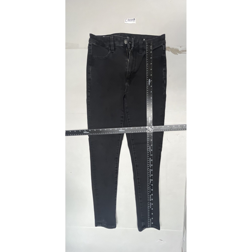 American Eagle Black 360 Next Level Stretch Skinny Jeans High Rise Womens Size 6 - Picture 2 of 5